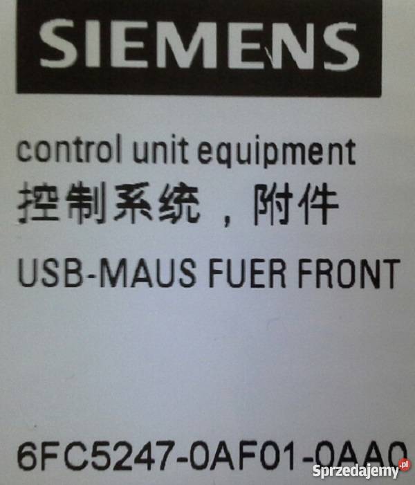 Siemens 6FC52470AF010AA0 USB mouse for front Elektronika śląskie Zabrze sprzedam