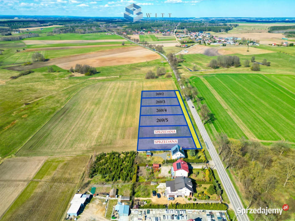 Działka 1344m2 Burkat