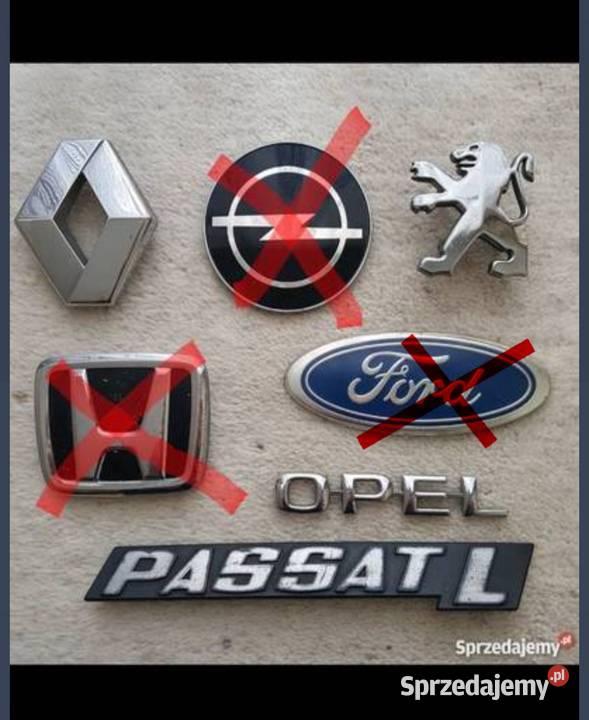 Emblemat znaczek Peugeot Ford Opel Renault Gdańsk
