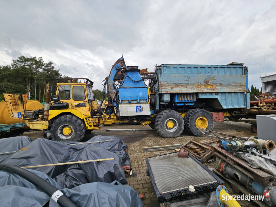 Rębak Bruks 1004 CT zabudowany na wozidle VOLVO Biskupie-Kolonia