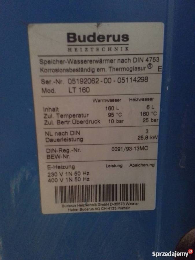 Piec olejowy Buderus G115 RE 28kw komplet olej Łódź