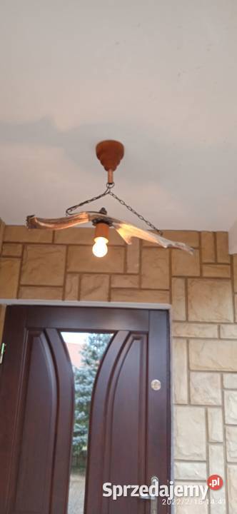 Niepowtarzalna lampa wisząca z poroża daniela wielkopolskie Gniezno