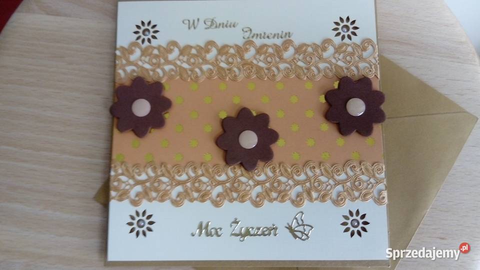 Kartka Imieninowa wykonana ręcznie Sosnowiec sprzedam