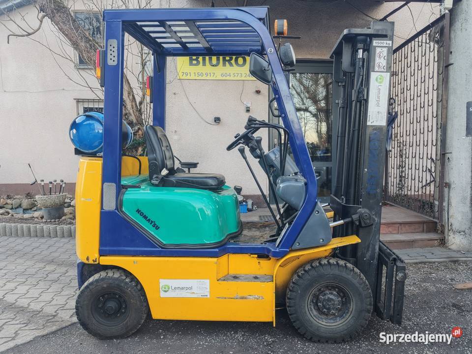 Wózek widłowy Komatsu FG15 LPG Przesuw Wersja świętokrzyskie Suchedniów