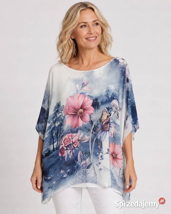 Bluzka damska elegancka szyfonowa rozmiar 4650 łódzkie Pątnów