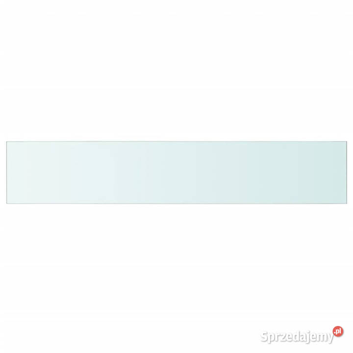 Półki 2 panel z bezbarwnego szkła 110 x 20