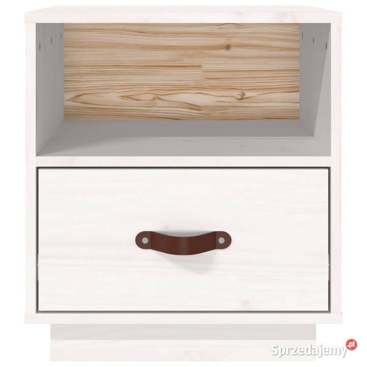 Szafki nocne 2 białe 40x34x45 lite drewno Warszawa