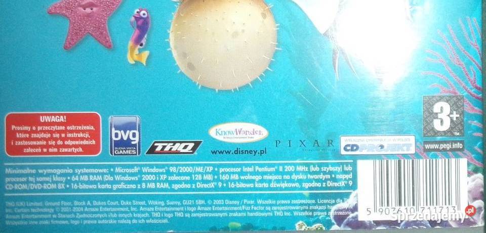 2x gra Gdzie jest Nemo Disney Pixar Windows XP