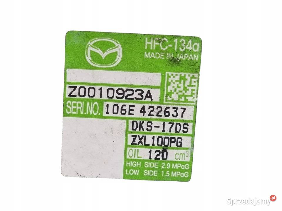 KOMPRESOR KLIMATYZACJI Mazda 6 GH 20 DISI osobowe