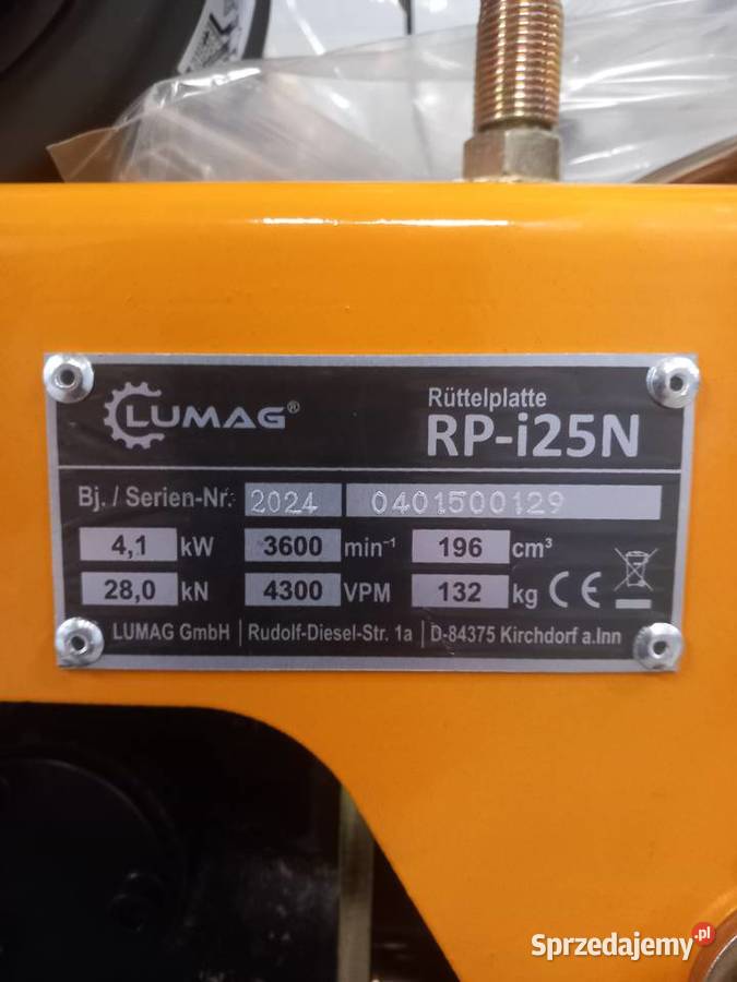 Zagęszczarka LUMAG RP130HPC Gorlice