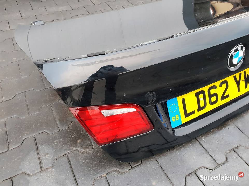 BMW F10 TYLNA KLAPA BAGAŻNIKA TYŁ LAMPY ZAMEK osobowe Klapy bagażnika Rudka sprzedam