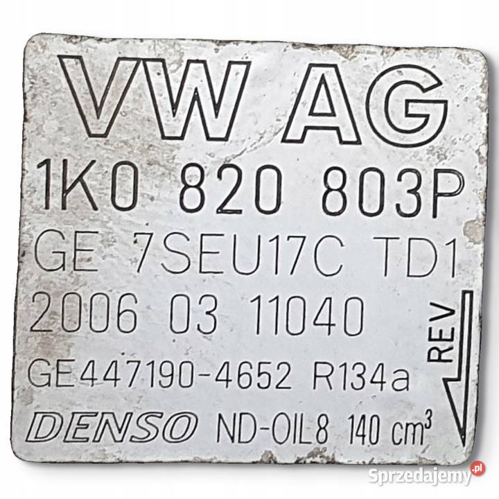 SPRĘŻARKA KLIMATYZACJI VW Golf V 16 FSI Chełm sprzedam