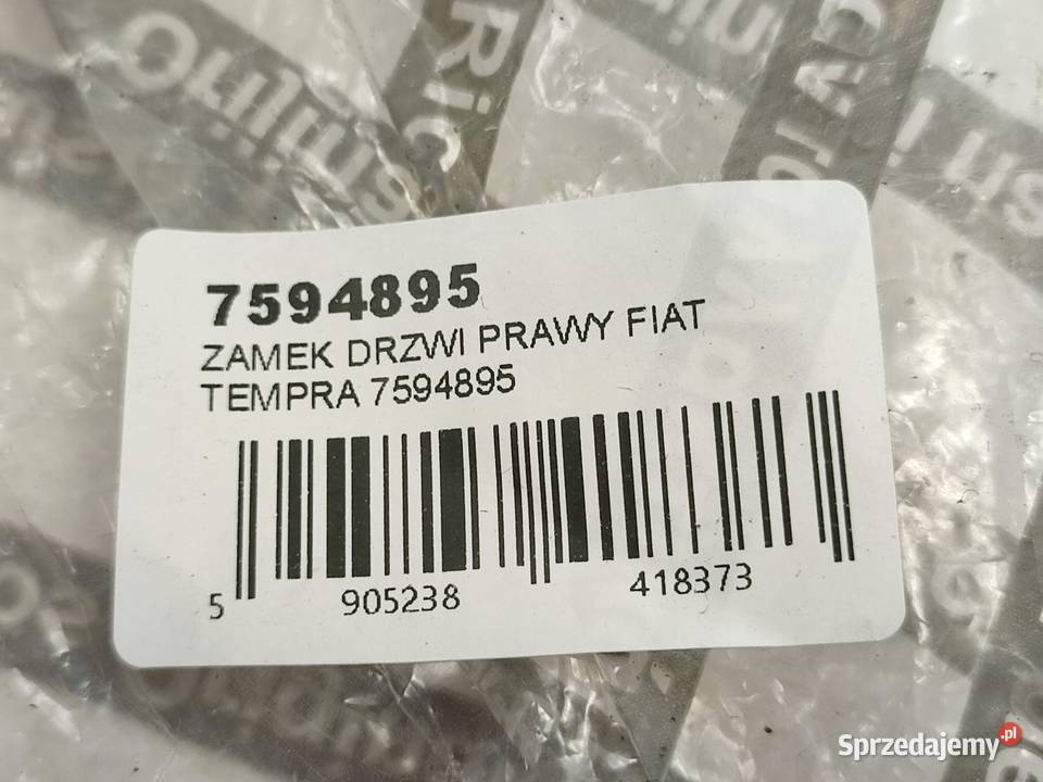 ZAMEK DRZWI PRAWY TYŁ FIAT TIPO TEMPRA 19871996 osobowe lubelskie