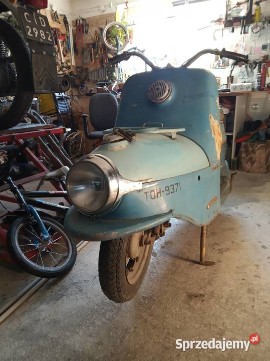 CZ 501 skuter 1960 r zarejestrowany kompletny Rok produkcji 1960 Pozostałe mazowieckie Pionki