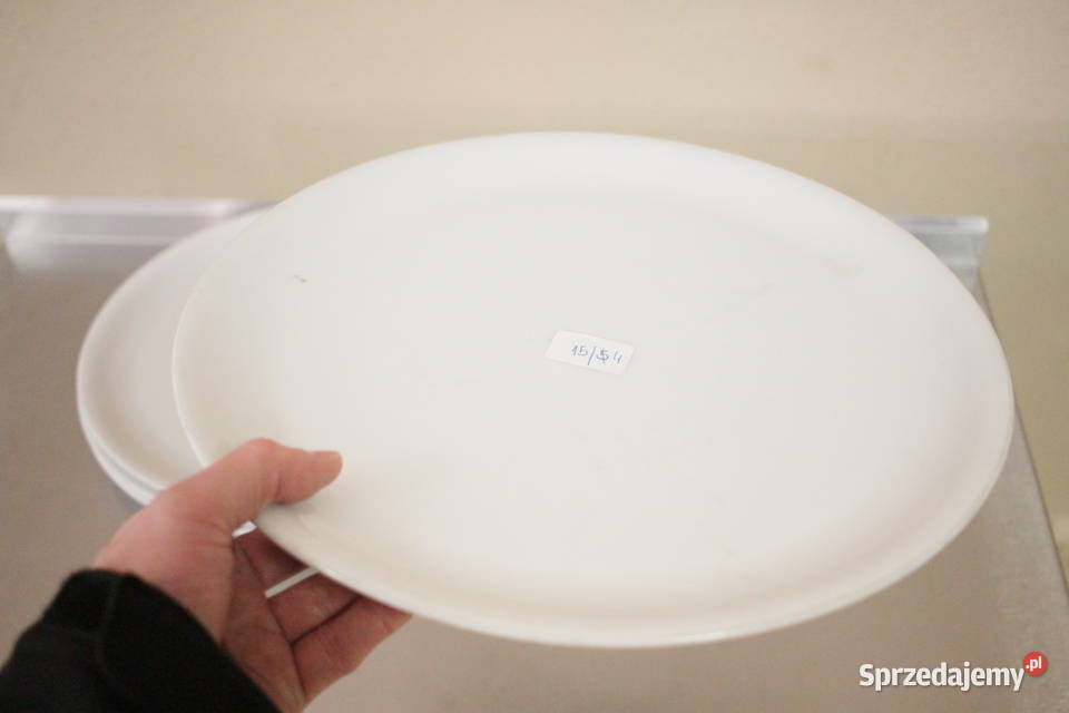 Duże talerze na pizze średnica 315 biały