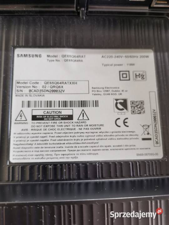Telewizor Samsung 65 Qe65 stan Mokrsko Rządowe