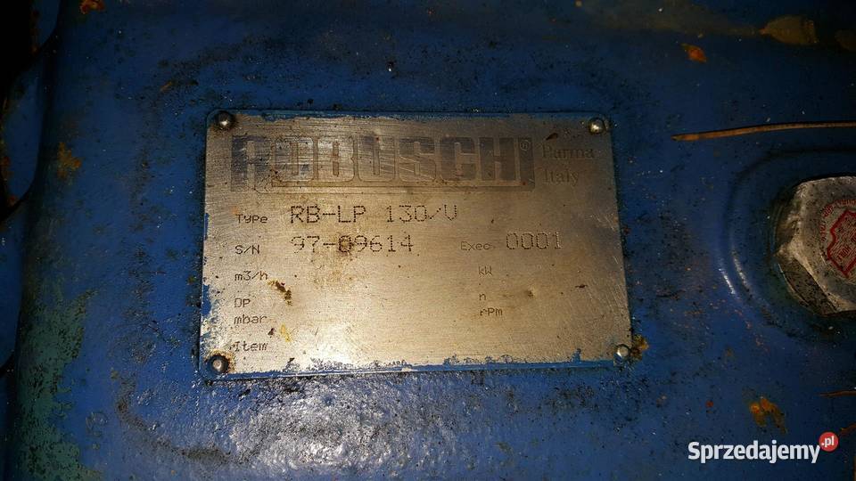 Stopień sprężający dmuchawa Robuschi RBLP130V Pozostałe