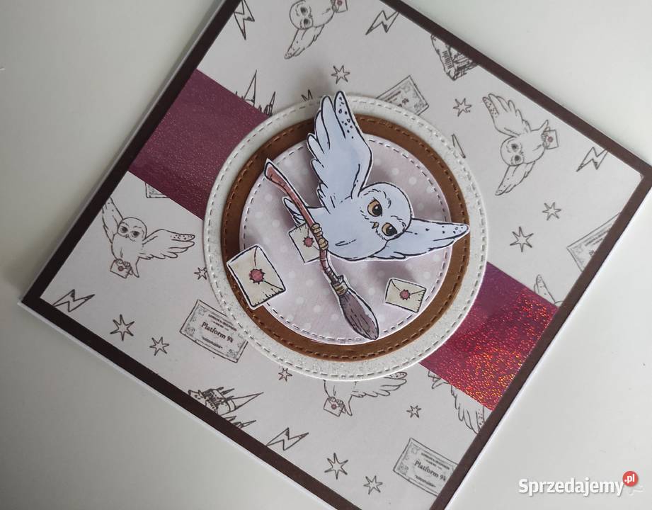 Kartka urodzinowa handmade Harry Potter Rękodzieło Łódź sprzedam