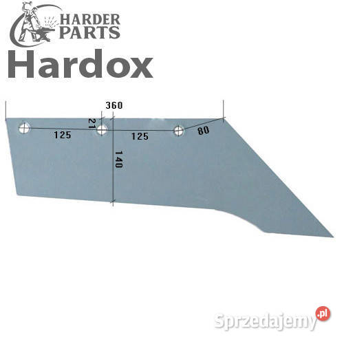 Lemiesz 300hektarów HARDOX 54564P części do Suwałki