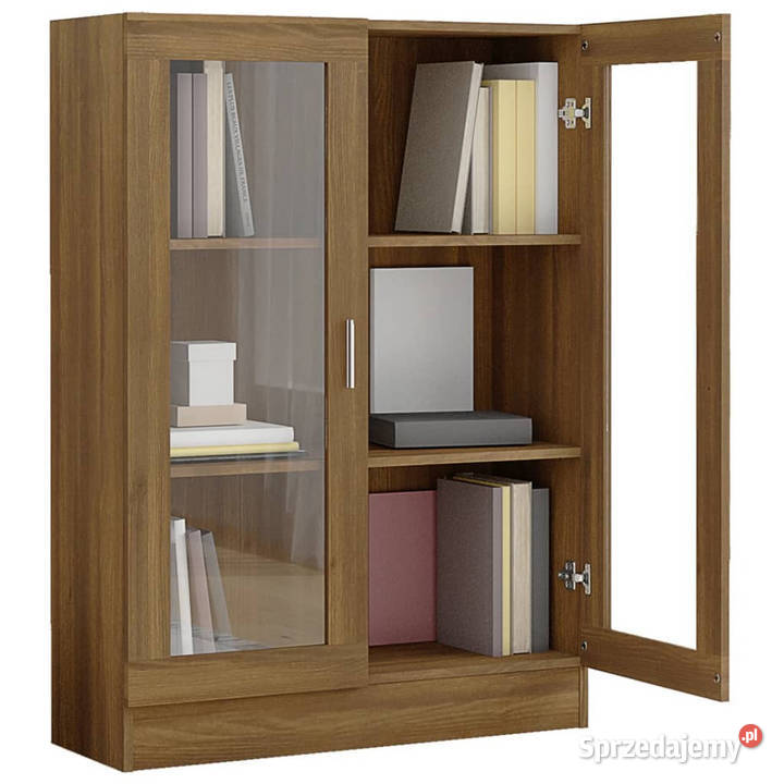 Witryna brązowy dąb 825x305x115 materiał Warszawa sprzedam