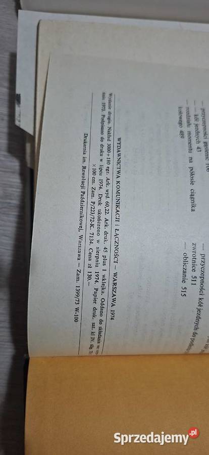 Ciągniki Teoria ruchu i konstruowanie Łęczyca