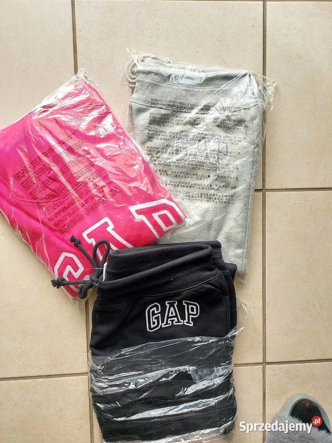 Gap bluza damska capucino kremowa pomarańczowa z