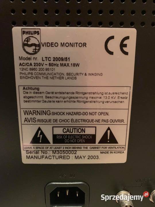 MONITOR PHILIPS LTC 200951