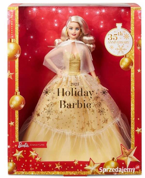 Barbie Signature Lalka świąteczna z Mattel wielkopolskie sprzedam