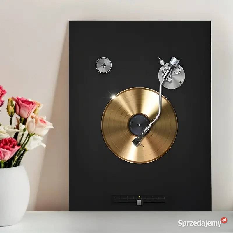 plakat do antyramy temat sprzęt gramofony wielkopolskie Swarzędz