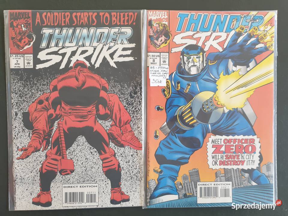 Thunder Strike 11 komiksów Marvel USA Gdynia sprzedam