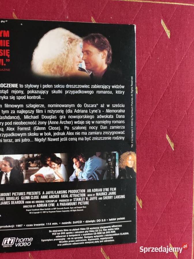 VCD dvd film Fatalne zauroczenie Fatal DVD Kielce