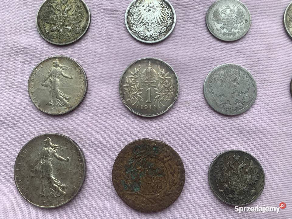 Monety Polski zagranica głowa kobiety łódzkie Łowicz