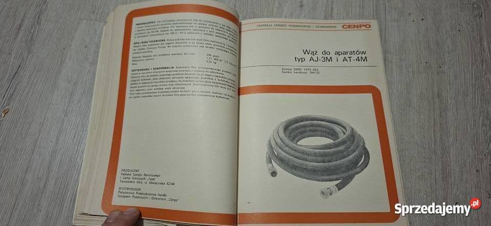 Unikatowy Katalog CENPO 1976 Sprzęt Ochrony