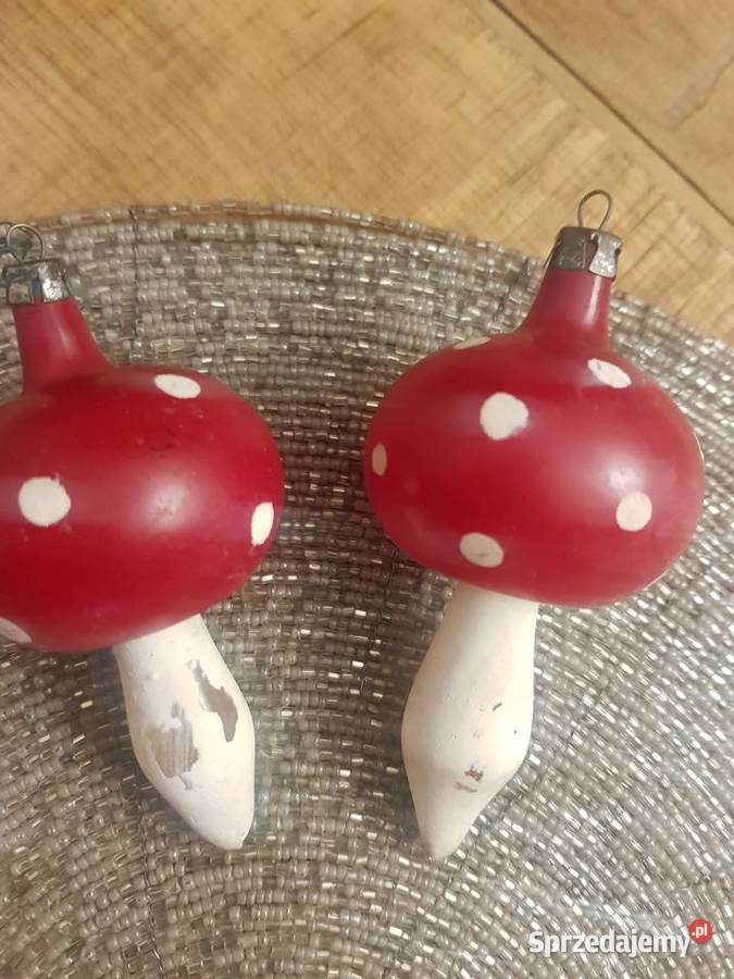Bombki PRL grzybki Bieruń