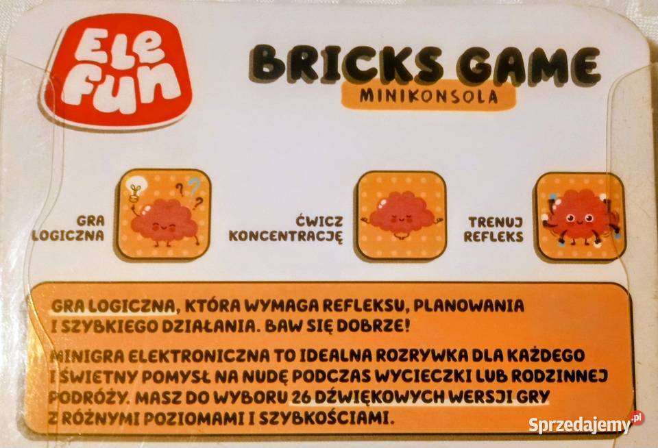 mini konsola różne poziomy gry Elefun refleks Giżycko