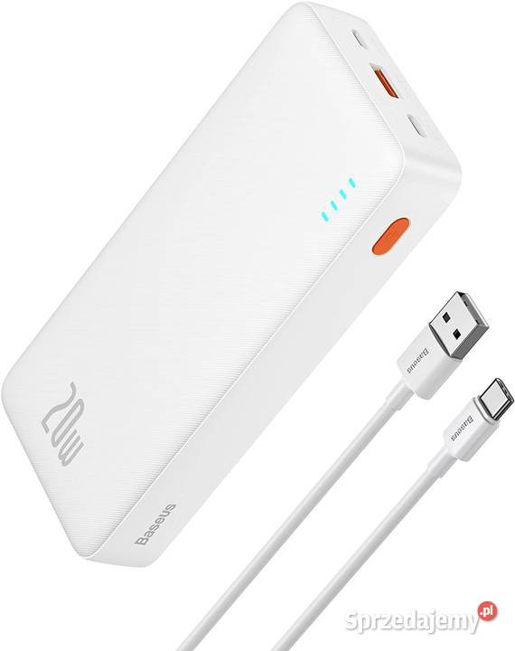 Powerbank Baseus 20000 mAh biały Zawiercie