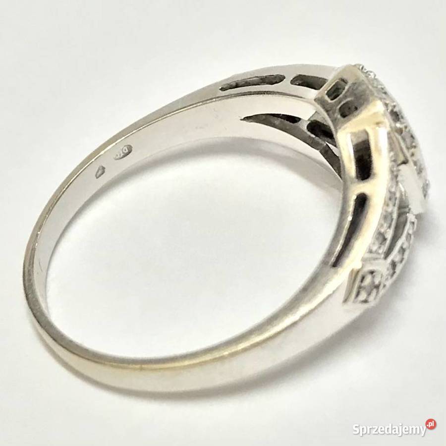 Złoty PIERŚCIONEK 18K cudowne BRYLANTY 04ct r13 Warszawa