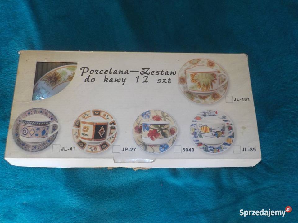 Chińska porcelana serwis do kawy 12elementowy Sopot