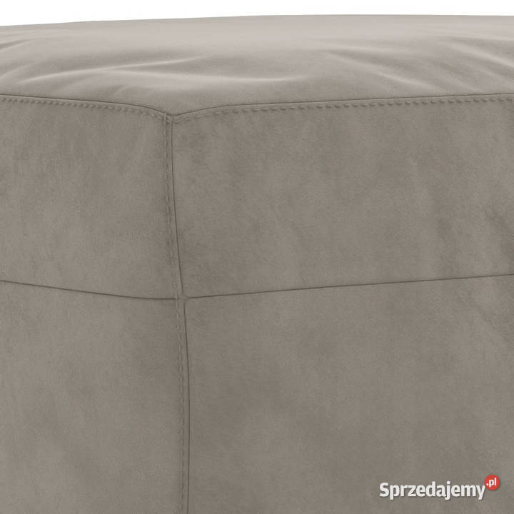 Ławka jasnoszara 70x35x41 tapicerowana aksamitem Warszawa sprzedam