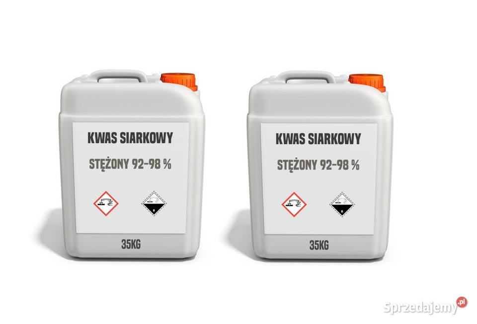 Kwas siarkowy stężony 92986 2 kanistry 35 dolnośląskie Brzeg Dolny sprzedam