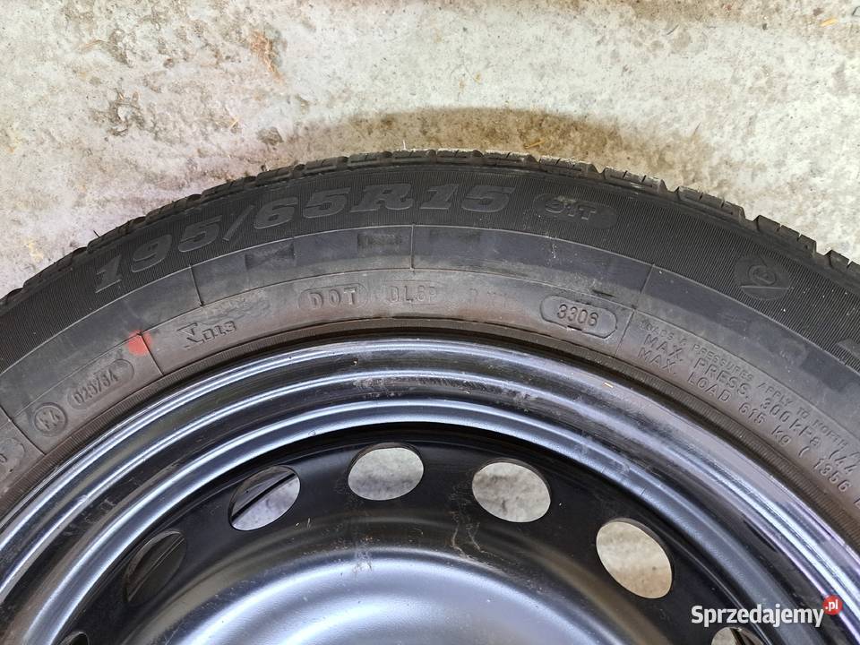 Koło DUNLOP 195 65 R15 91T lato łódzkie Pabianice