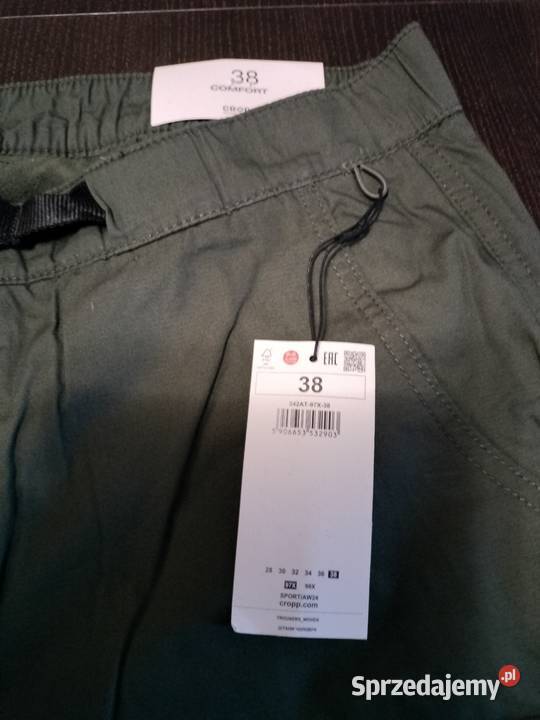 Nowe Spodnie Cropp Comfort XXL 38 97X ocieplane Moda i Styl Zbaków Górny