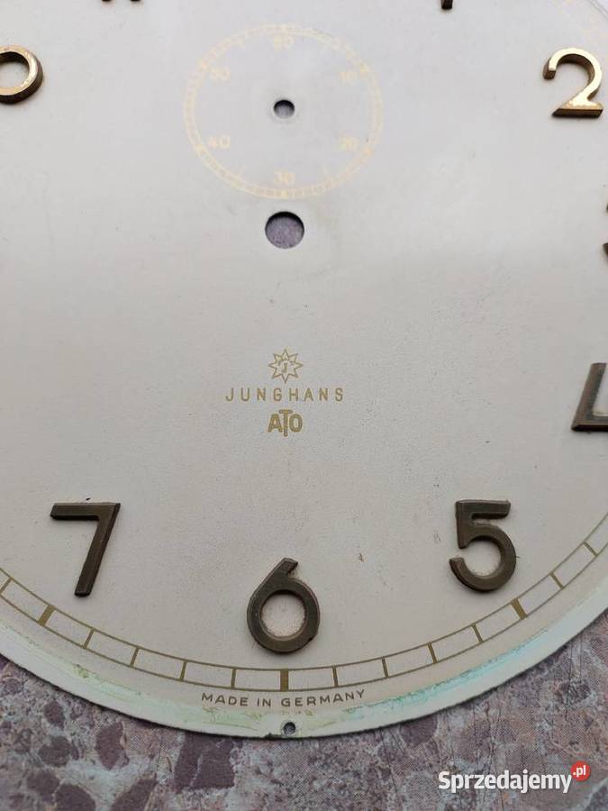 T063 Tarcza starego zegara Junghans ATO Tczew sprzedam