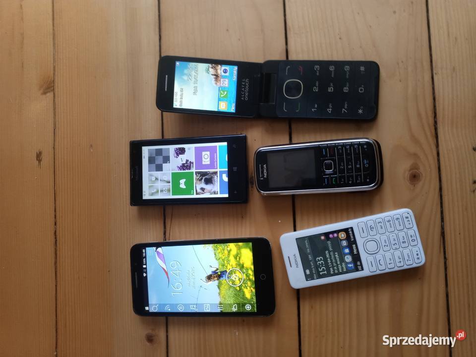 Sprzedam 5 telefony Alcatel Nokia Sprawne stan