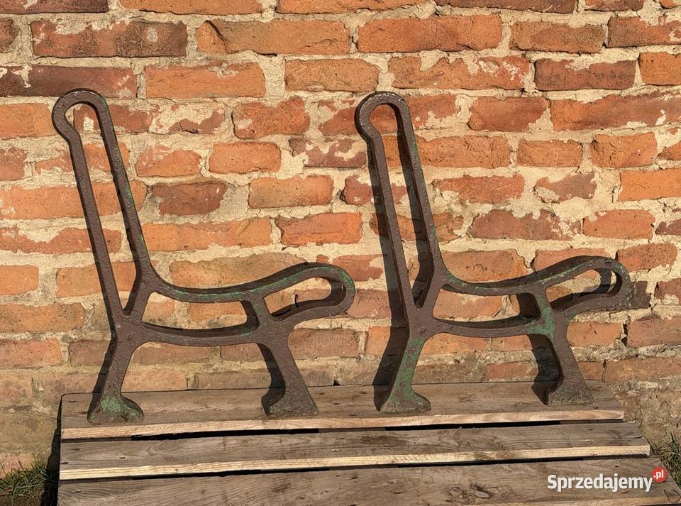 STARA ŁAWKA ŻELIWNA NOGI DO ŁAWKI MASYWNE Bielawa