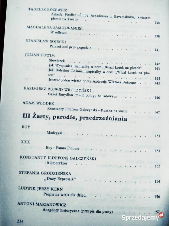 Księga parodii unikatowe książki Bródno Antykwariat Warszawa