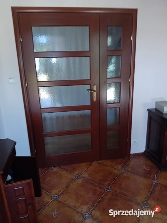 Drzwi zewnętrzne wykonane z dębu