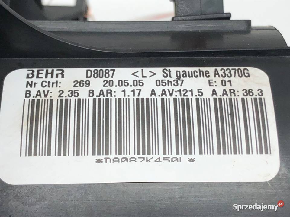 DMUCHAWA NAWIEWU OPEL ZAFIRA B D8087 WENTYLATOR sprzedam