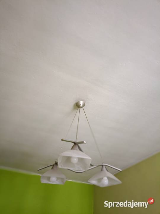 Nowoczesna lampa sufitowa żyrandol z 3 szklanymi Lampy wiszące Lampy wiszące Łódź