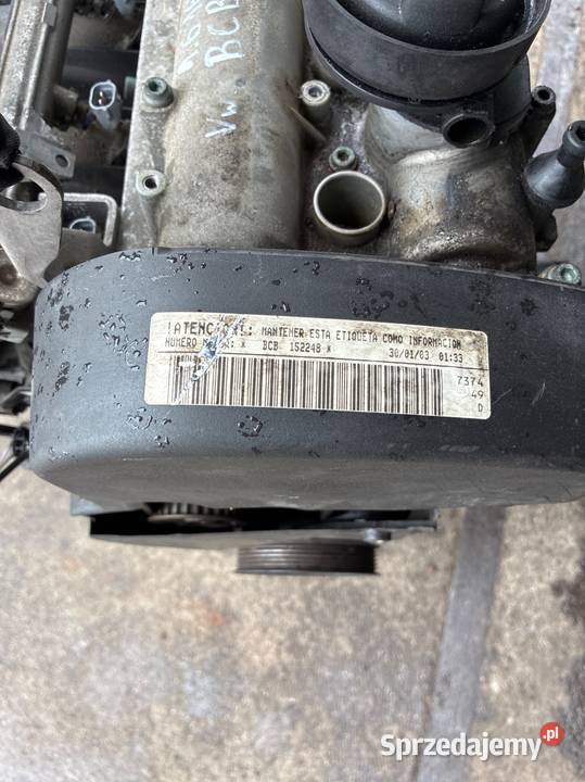 VW AUDI SEAT SKODA SILNIK BCB 16 16V SILNIK 170 Blok silnika Słowikowo
